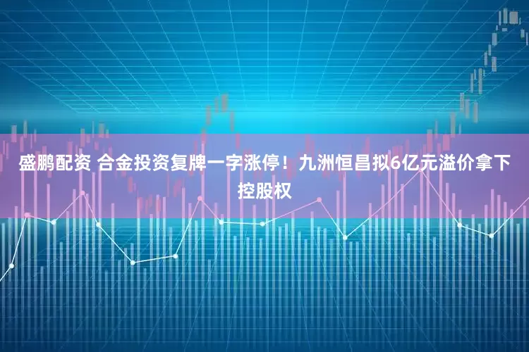 盛鹏配资 合金投资复牌一字涨停！九洲恒昌拟6亿元溢价拿下控股权